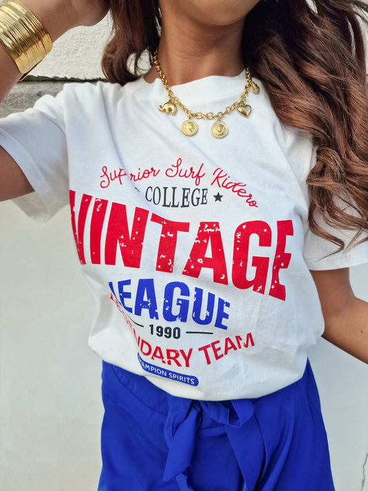 T-shirt Vintage league