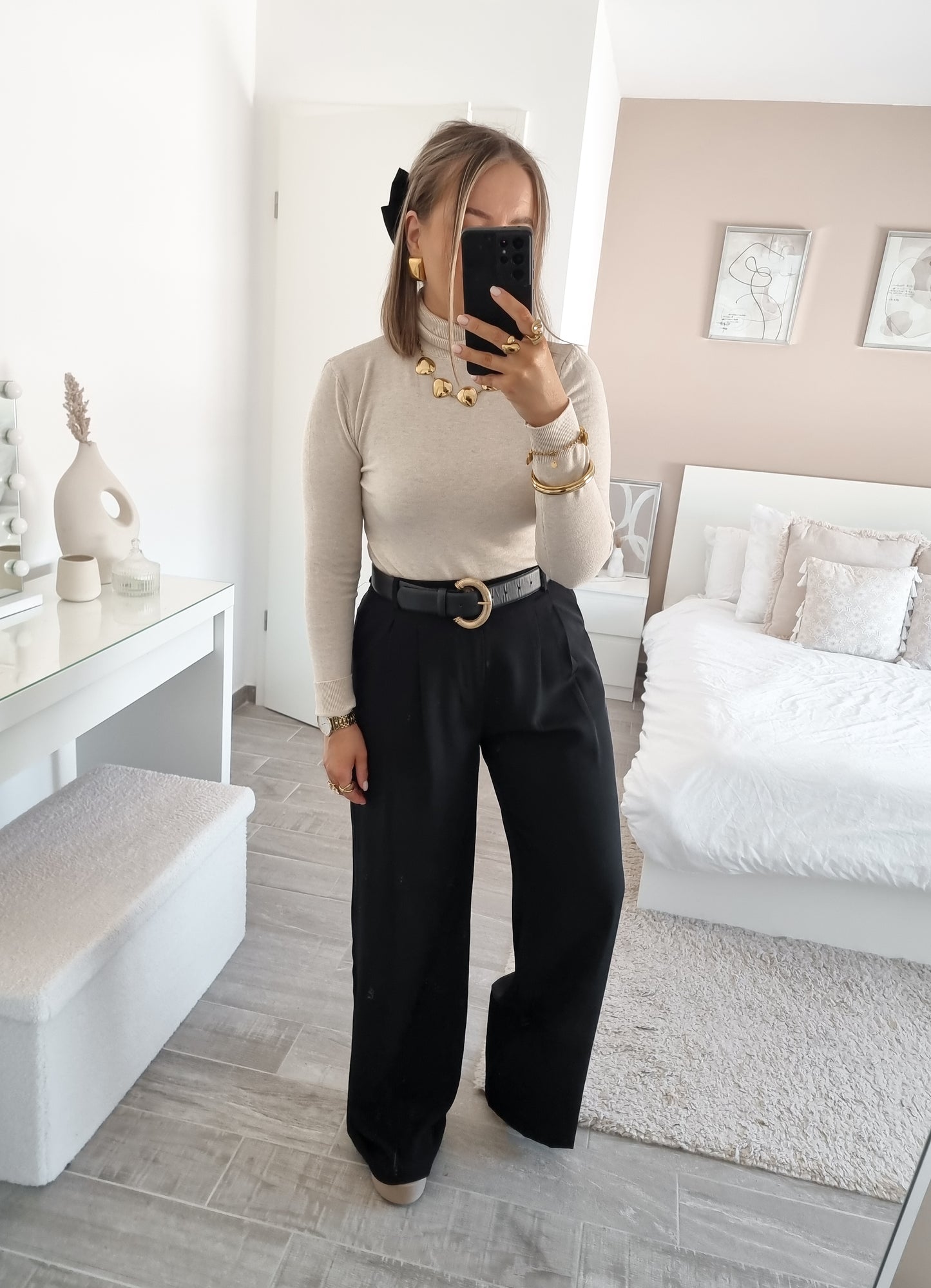 Pantalon taille haute