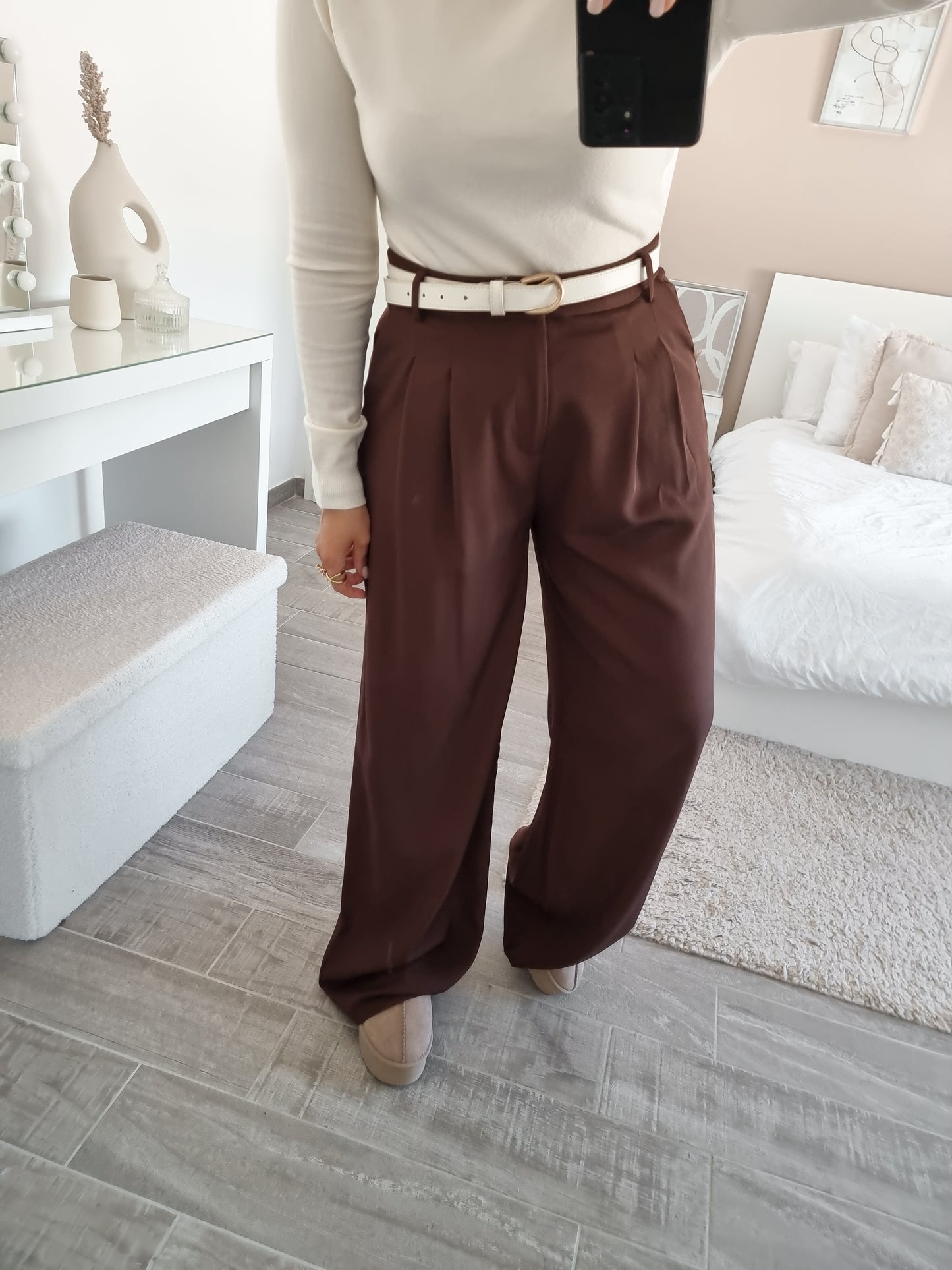 Pantalon taille haute