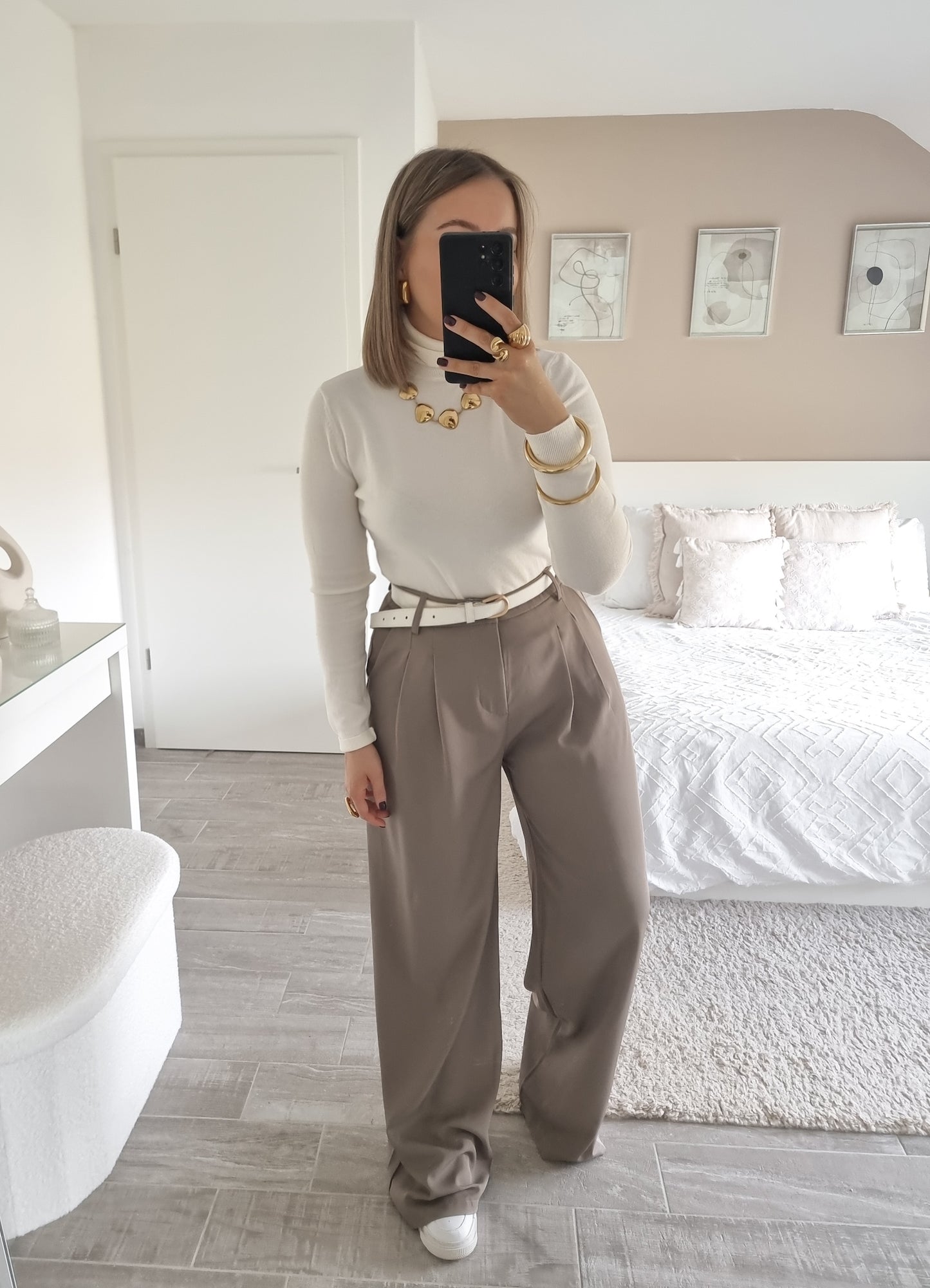 Pantalon taille haute