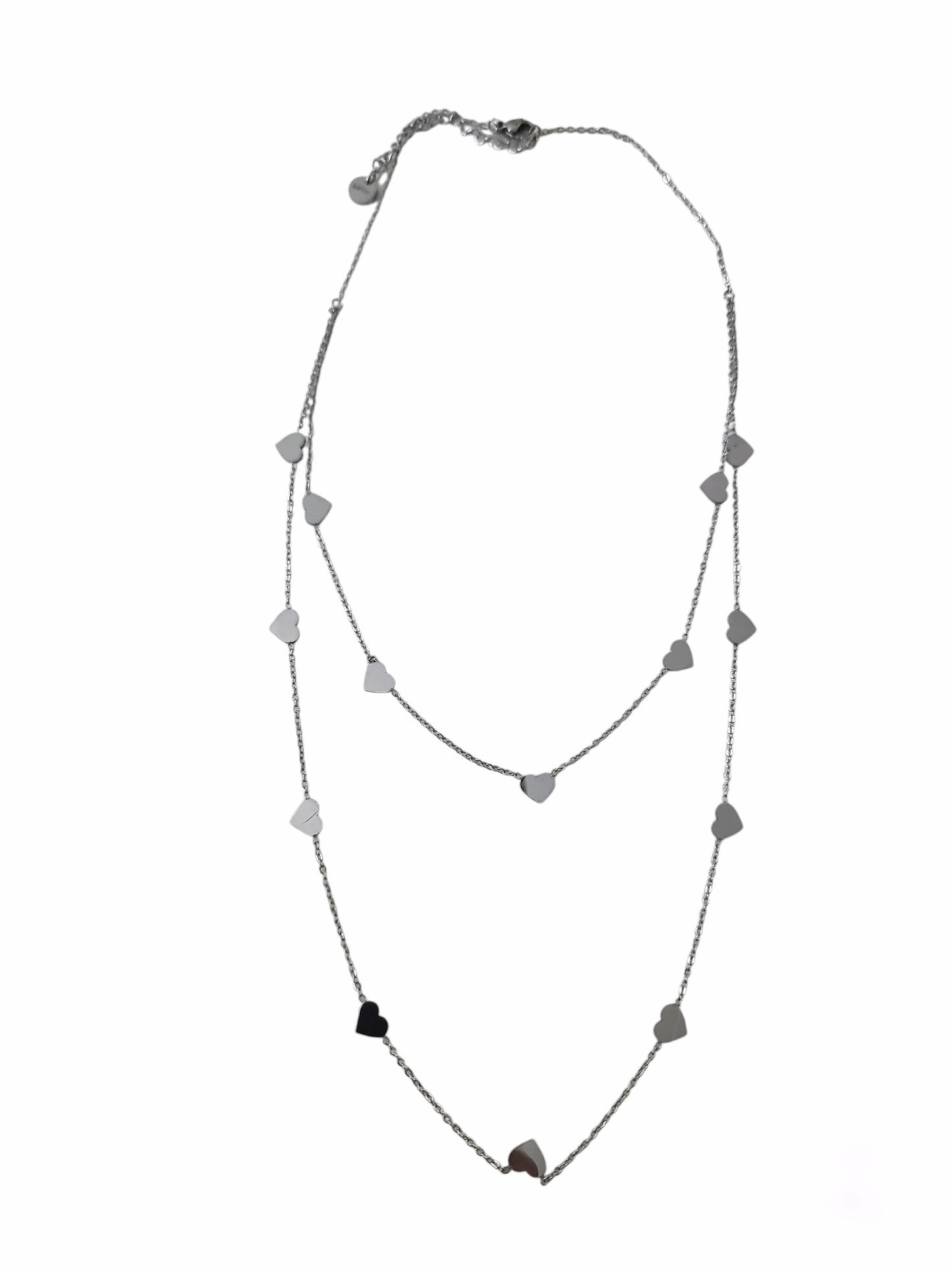 Collier double cœurs